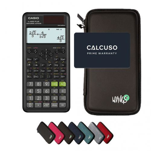 CALCUSO Pacote Basico com Calculadora Casio FX 85ES Plus 2nd Edition
