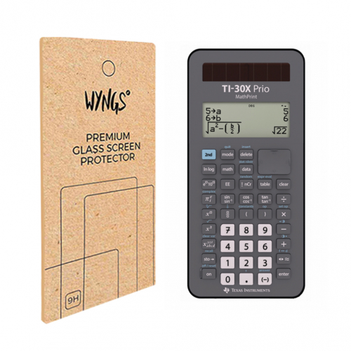 CALCUSO Pacchetto Base Nero Con Calcolatrice TI-30X Plus MathPrint + Custodia Protettiva WYNGS