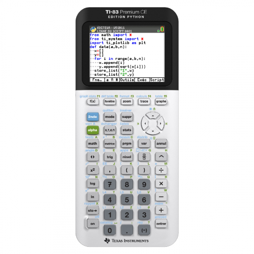 Calculatrice TI-83 Premium CE Edition Python ✔️ 73,95 €